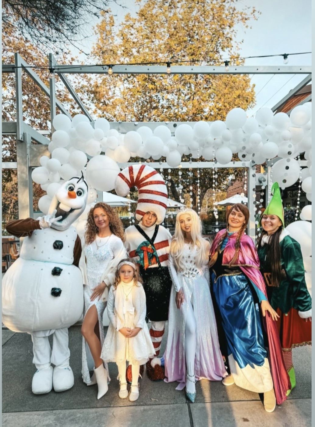 Frozen character meet and greet holiday event