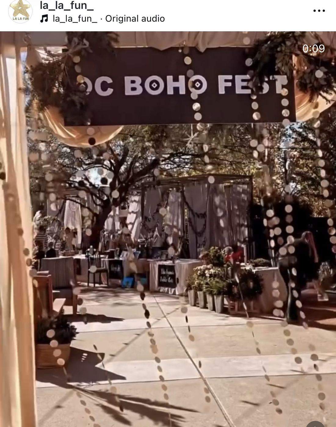 Entrance decor for OC Boho Fest market